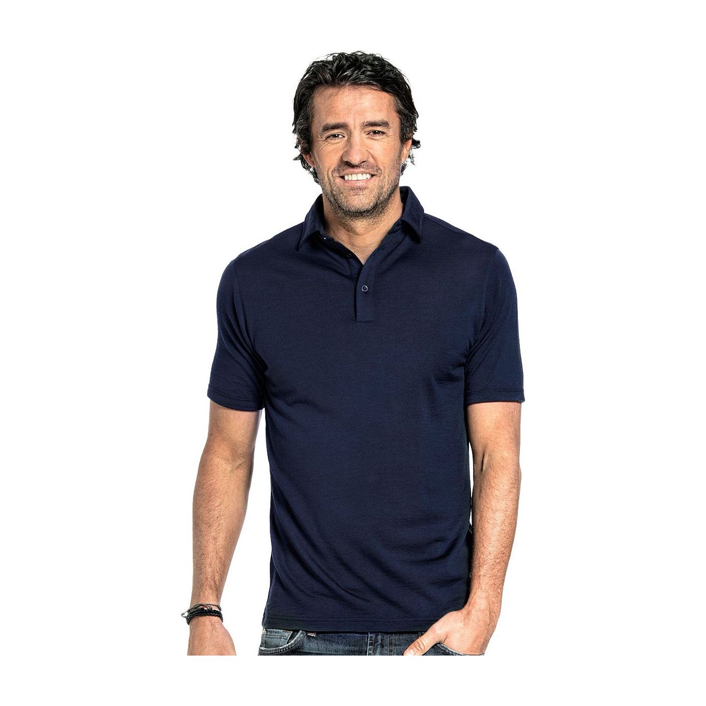 twist Werkelijk Onzeker Shirt Polo Short Sleeve Navy Blue | Joe Merino