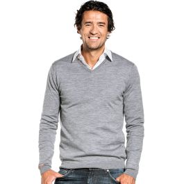 Joe V-neck Silver Grey